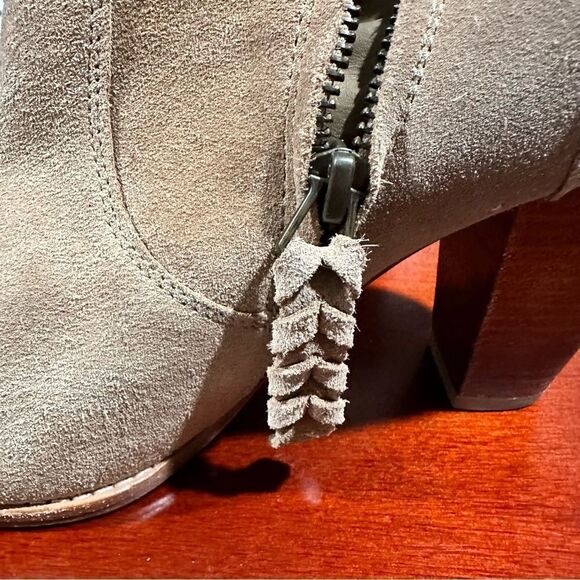 Joie Tan Suede Leather Booties Size 8 - Picture 7 of 11